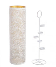 Icelyn Bianco-Oro Tealight Set of 5