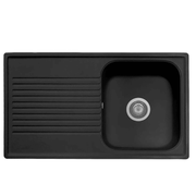 Samet Sink 86x50 Granitovero861vnep reversible 1 black drainer basin