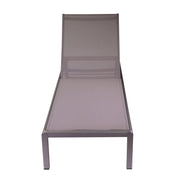Buffalo anodized aluminum sunbed 197x64x30h cm