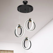 Felicia pendant lamp with three LED circle light points ASZ1593