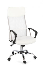 Dakar white eco-leather office armchair