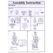 Metal sled with green presents cm26x51h115