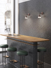 Wall-mounted Aluminum Cast Lamp with Acrylic Diffuser, 20W, 1955 Lumens, Natural Tortora Light