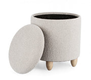 Zena Storage Stool Gray Ch