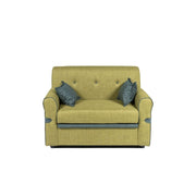Tokyo 2 seater sofa green fabric