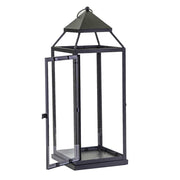Square black metal lantern 1-3 cm26,5x26,5h75