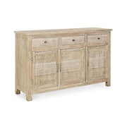 Sideboard 3 doors and 3 drawers in natural style wood