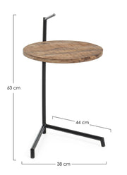 Walton wooden and steel coffee table cm 38 x 44x 63 h