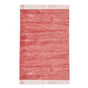Coral Red Ethnic Style Viscose Rug BELIZE 140x200 cm