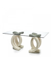 Fixed table 180 x 100 - Transparent - Olimpia