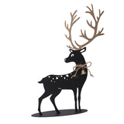 Black and gold metal reindeer cm30x7h41