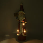Santa Claus resin red led cm19x14h55,5