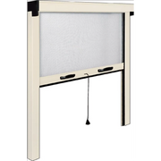 Insect screen with vertical roller for ivory color aluminum window 140x170 cm
