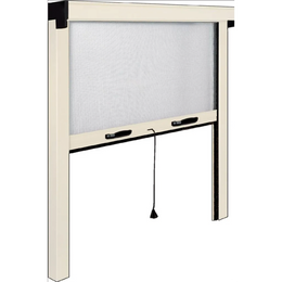 Insect screen with vertical roller for ivory color aluminum window 140x170 cm