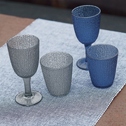 Set 3 Goblets 250 Cc Gray glass DAVOR LINE
