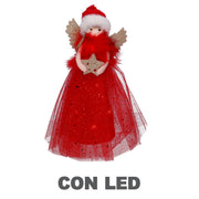 Led tip red fabric doll cm6x14h30