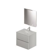 Bathroom composition of 60 in White color H54x61x46cm