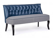 Blue 2 seater sofa