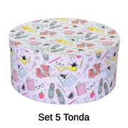 Round cardboard box 1-5 school cmø40,5h17,8