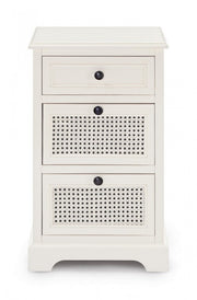 Chest of drawers in wood with three drawers Bianca AMABEL 40x32x h70 cm