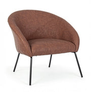 Design style velvet armchair