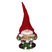 Resin gnome with red sign cm21,5x19h50