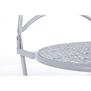 MARLENE folding chair in gray painted steel