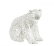 2x White Sitting Bear Essence