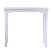 Nantes white wooden rectangular display table