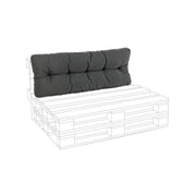 Pallet back cushion in Poly carbon fabric