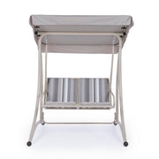 Two-seater steel rocking chair Ivory GRELY 145x120x h185 cm