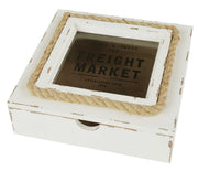 Box with rope kb-7764 cm. 20 x 20 h6,5