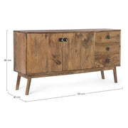 Sylvester vintage 2-door 3-drawer sideboard