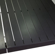 Extendable rectangular Claveland anthracite aluminum table