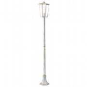 Outdoor Aluminum Die-Cast Lamp with White-Gold Transparent Glass Diffusers