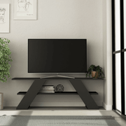 Open TV stand Butterfly 120 2 anthracite shelves