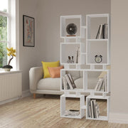 Rail White Double-sided Bookcase 79x166.5