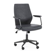 Jamie black eco-leather office armchair 67 x 58 x 93 cm