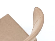 Faux leather chair and dove gray seat 49x56x82h cm