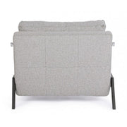 One seat space-saving sofa bed in Beige HAYDEN fabric 95x96x h79 cm