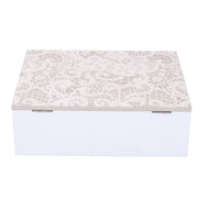 Cream white angel on swing cm13x6h47