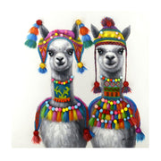 Painted picture 3d pompon blade cm80x80x3,5