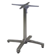 Folding table base in gray aluminum 52x52h72 cm