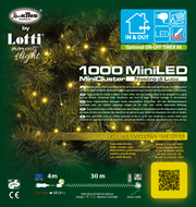 Ribbon Chain ø6cm NTLG 1000 MiniLED Green cable 4+30.5m Christmas Lights