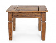 Rustic style wooden coffee table 60x60 cm