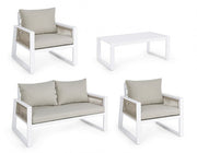 Captiva white garden lounge set