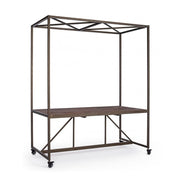 Industrial display table with roof 180x220h cm