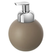 Soap dispenser in dove gray ceramic Oslo Feridras line