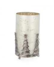 Set of 4 White Opal Glass Votive Candles, Parky Collection, 18.5cm Height