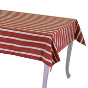 Pop striped burgundy tablecloth cm140x180